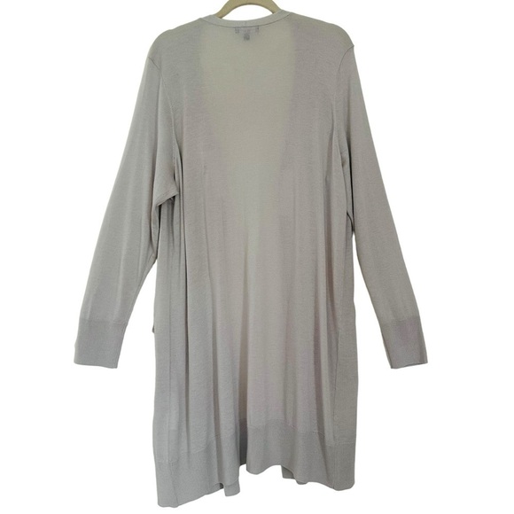 UNIVERSAL STANDARD LONG WOOL BLEND OPEN CARDIGAN SIZE SMALL - Picture 3 of 10